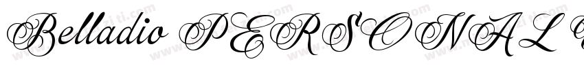 Belladio PERSONAL USE ONLY Regular字体转换